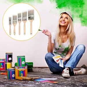 Pinceau à peinture angulaire en acier inoxydable avec manche en bois multi-tailles, vente en gros - Product Image 4