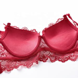 Lingerie sexy bon marché pour femmes Ensemble <span class=keywords><strong>soutien</strong></span>-<span class=keywords><strong>gorge</strong></span> et culotte en filet transparent <span class=keywords><strong>ultra</strong></span> fin en stock - Product Image 3