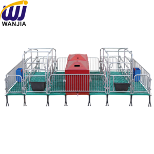 Wanjia Nhà Máy Gieo <span class=keywords><strong>farrowing</strong></span> Giường Lợn Bút Gieo <span class=keywords><strong>farrowing</strong></span> Crate Mạ Kẽm Thép Mang Thai Cratewith Với Đúc Sắt Sàn Lợn Lồng - Product Image 2
