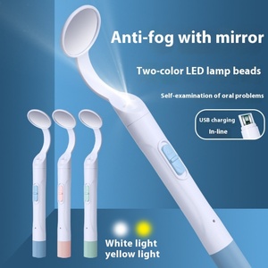 USB-Powered Anti-Fog Oral Endoscope with Light Home Dental Examination Tool Featuring Metal and <b>Plastic</b> Mouth <b>Mirror</b> - Product Image 5
