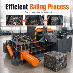 Presse à balles en acier <span class=keywords><strong>pour</strong></span> <span class=keywords><strong>ferraille</strong></span> Machine à presser hydraulique automatique <span class=keywords><strong>pour</strong></span> <span class=keywords><strong>ferraille</strong></span> - Product Image 5