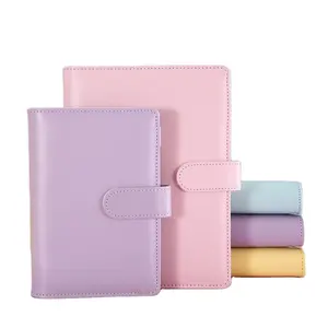 Loose leaf k-pop stationary notebook a7 binder wallet 2022 eco friendly leather products school accessories