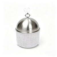 Chauffe-Plat Commercial Blanc/Argent 8L en Acier Inoxydable avec Cadre Perforé pour Buffet d'Hôtel, Mariage et Restauration