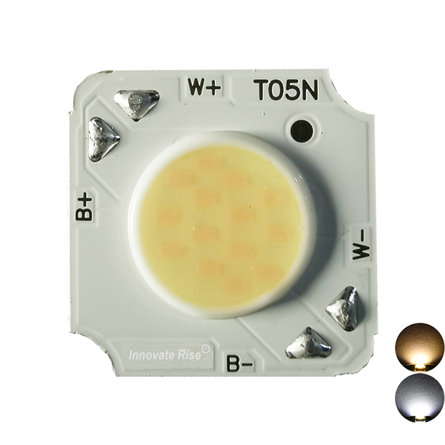 In Stock CSP1313 1515 1919 2828 Cob Led Chip Dual Cct Warm+ Cool White Dimmable 24w Cri90 3000k+6000k Integrated COB LED Chip