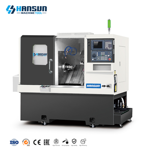 เครื่องกลึงซีเอ็นซี HANSUN HS-8L ระบบแกนหมุนเดี่ยว ขนาดจับชิ้นงาน 8 นิ้ว 2 แกน แบบเตียงเอียงแนวนอน ราคาประหยัด อัตโนมัติ - Product Image 1