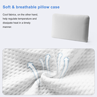 HNOS oreillers orthopédiques de soutien du cou de style classique mousse à mémoire de forme 1pc oreiller cervical blanc pour relaxation du cou