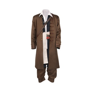 Costumi da Pirata <span class=keywords><strong>Jack</strong></span> <span class=keywords><strong>Sparrow</strong></span> per Uomo Adulto, Abiti per Cosplay TV e Film, Gilet e Top con Design Stampato per Halloween e Carnevale - Product Image 5
