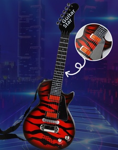 Wholesale Kids Musical Instruments Electric Guitar Toy Set with <b>Stand</b> <b>Microphone</b> Musical Instrument Toy for Children - Product Image 5