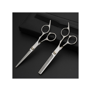 Tijeras de peluquería profesionales japonesas 440C doradas para corte de pelo, accesorios de peluquería, juego de tijeras para barbería. - Product Image 4