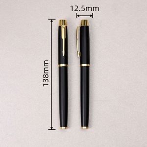 Black Luxury Business Metal Fountain Pen with Customizable Logo for Men's Calligraphy 0.38/0.7mm Writing Width Finance <b>Gift</b> - Product Image 3