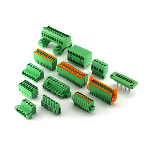 3.81mm 5.08mm pcb screw/spring terminals block male and female terminal blocks electrical connectors