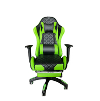 Chaise d'ordinateur personnalisée d'usine OEM, chaise de bureau pouvant s'allonger, chaise de jeu ancrée, massage LED RGB