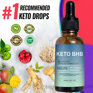 Gouttes liquides Keto BHB 60 ml Supprimer l'appétit Complément alimentaire pour la perte de poids 2000 mg Cétone L-Carnitine Extrait de thé vert à la framboise Gingembre - Product Image 4