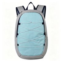 Mochila Oxford de Poliéster OME New Campus para Estudiantes, con Correas Modernas, Estilo Casual Deportivo, Ligera, 20-35L, Compartimento para Computadora, Diseño Curvo