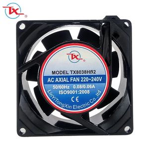 Precio de fábrica 110V 220V 380V <span class=keywords><strong>mini</strong></span> <span class=keywords><strong>3</strong></span> pulgadas 8038 Ac Ventiladores axiales 80X80X38Mm manga o rodamiento de bolas AC ventilador de refrigeración - Product Image 2