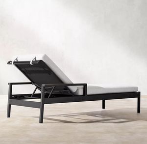 เก้าอี้อาบแดดอลูมิเนียมสำหรับกลางแจ้ง ลดราคาพิเศษ พร้อมเบาะรองนั่ง - Product Image 4