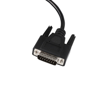 OBDII-cable de prueba de 16 pines macho/hembra a DB15P macho obd2 db15 obd, cable t para interfaz VGA, diagnóstico, programación artesanal
