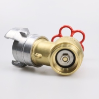 Robinet de raccordement d'incendie intérieur de type français |   Corps en laiton durable et accouplement en aluminium pour la protection incendie, utilisation facile