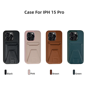 Funda protectora completa para iPhone 16 Pro Max, soporte magnético para iPhone 15, con espacio para tarjetas, cubierta de protección para teléfono - Product Image 4