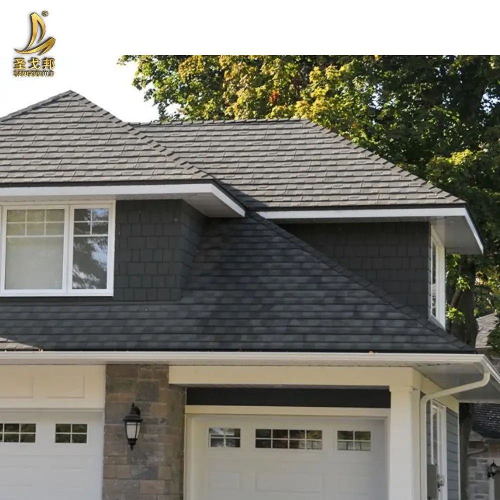 Shingles Roofing Dubai Tile Slate Clay Terracotta Tile Home Decoration Milano Stone Coated Metal Roof Tile In Nigeria