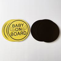 Stiker Dekoratif Pengemudi Baru Kustom, Stiker Magnet Mobil Cetak UV untuk Bumper Mobil, Tanda 'Bayi di Dalam'