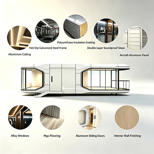 <span class=keywords><strong>Casa</strong></span> Cápsula Espacial, <span class=keywords><strong>Casa</strong></span> Modular Prefabricada, Mini <span class=keywords><strong>Casa</strong></span> Contenedor Móvil para Glamping, Resorts y Vida al Aire Libre - Product Image 5