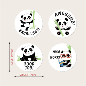 Pegatinas Adhesivas Personalizadas con Diseño de Panda Gigante, Decorativas, Impermeables, Autoadhesivas, de Cobre, para Recompensas - Product Image 3