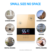 Pemanas air listrik portabel, pemanas air Shower untuk mandi, pemanas air panas Mini portabel, pemanas listrik instan 220 ~ 240V 5,5 KW