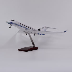 Jet Privé Gulfstream G650 Maquette d'Avion Prototype <span class=keywords><strong>à</strong></span> l'Échelle 1/75 avec Support et Train d'Atterrissage Aile <span class=keywords><strong>Fixe</strong></span> - Product Image 4