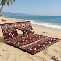 HOMFUL Chaise inclinable portable de style arabe, en tissu saoudien, avec coussin, chaise de camping du Moyen-Orient avec dossier réglable