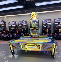 Machine de hockey sur air officielle sous licence Nailong pour 2 joueurs, borne d'arcade à monnayeur pour centre de jeux