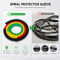 Funda Espiral de PP Expandible para Protección de Cables de Maquinaria y Equipos, Robusta, Tamaños Personalizados Según Requerimientos del Cliente