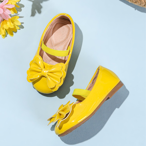 Chaussures pour bébé fille, jaunes, nouveau-né, petite princesse, exquises - Product Image 2