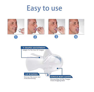 La retenue de la langue en silicone anti-ronflement Offre Spéciale certifiée CE aide à garder les voies respiratoires ouvertes et à réduire le ronflement - Product Image 3
