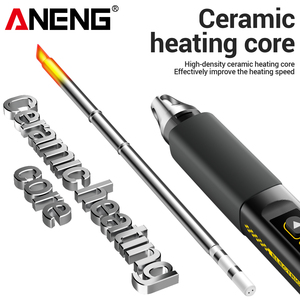 <span class=keywords><strong>Fer</strong></span> à <span class=keywords><strong>souder</strong></span> électrique ANENG SL108 avec poignée ergonomique, 96W, température réglable, chauffe rapide, portable, numérique, intelligent, tension universelle - Product Image 2