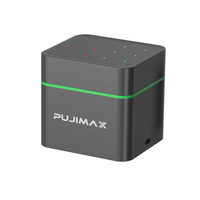 PUJIMAX 12 fentes LED indicateur de charge chargeur USB-C chargeur de batterie AA Nimh chargeur de batterie avec câble de charge type-c de 0.5m
