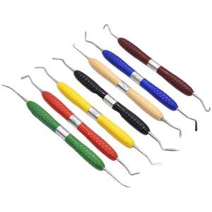 Charmant kit d'instruments de remplissage composites dentaires Plugger à main pour la restauration/Instruments composites dentaires à poignée en silicone - Product Image 6