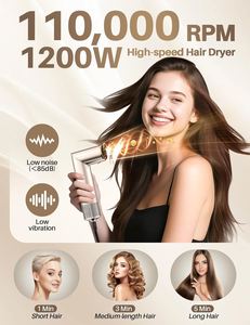 5 in 1 Electric LED Hair Styling Tools Auto Curler Hair Dryer Straightener Brush <b>Hot</b> Air Styler Household Hotel Outdoor Use - Product Image 4