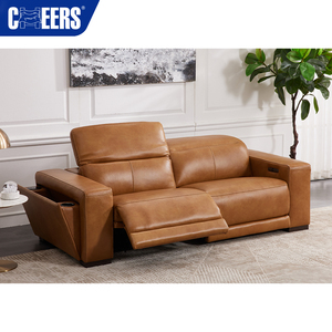 Canapé MANWAH CHEER Classics confortable 3+2+1 places, ensemble de canapés inclinables électriques pour salon, meubles en cuir véritable de luxe - Product Image 2