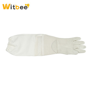 Gants d'apiculture Witbee BG-4 durables et respirants en peau de mouton et coton avec filet ventilé, taille XL, pour la protection des apiculteurs - Product Image 4