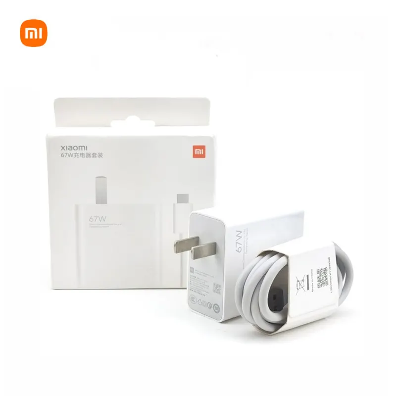 Xiaomi mi 67W USB-A Fast Charger Adapter with Type-C Cable super fast charger for mobile phone