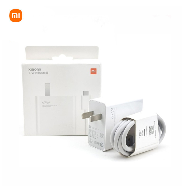 Xiaomi Mi 67W USB-A Fast Charger Adapter with Type-C Cable Super Fast Charger for Mobile Phone
