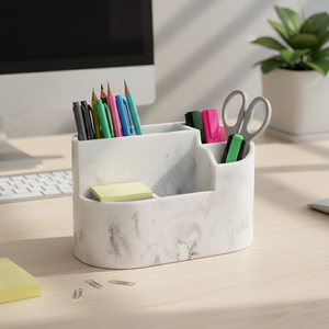 Organisateur et rangement pour comptoir de salle de bain, support à <span class=keywords><strong>5</strong></span> emplacements pour brosses à dents électriques et dentifrice, accessoires de coiffeuse - Product Image 4
