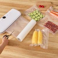 Offre Spéciale écologique PA + PE sans BPA en relief Transparent étanche de qualité alimentaire scellant sous vide sac rouleau 100 pièces quantité minimale de commande personnalisé