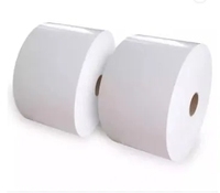 Film auto-adhésif PP/PE/PET/BOPP blanc mat/brillant/transparent de 320 mm, matériau pour étiquettes jumbo, autocollant en polypropylène