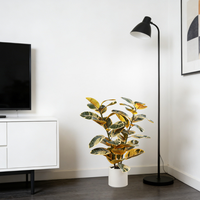 Plante artificielle en caoutchouc de qualité supérieure Nifloral, variée, en gros, faux arbre en pot pour la décoration intérieure