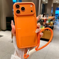 Coque de téléphone transparente antichoc avec bouton tactile intelligent pour iPhone 17 Pro Max, 17 Pro, 17 Air – Étui de protection cristallin