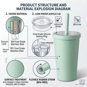 <span class=keywords><strong>Mug</strong></span> à café <span class=keywords><strong>isotherme</strong></span> à double paroi coloré, personnalisable avec logo et emballage, <span class=keywords><strong>garde</strong></span> <span class=keywords><strong>au</strong></span> <span class=keywords><strong>chaud</strong></span> et <span class=keywords><strong>au</strong></span> froid, promotion, cadeau d'affaires - Product Image 6