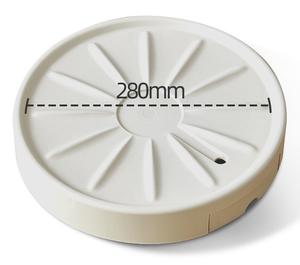 Plateau <span class=keywords><strong>à</strong></span> rouleaux épaissi mobile circulaire avec <span class=keywords><strong>support</strong></span> de fleur de bassin d'eau Base de roue universelle Fond de pot de fleur en plastique domestique - Product Image 4