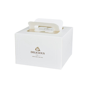 Cá nhân các tông bánh hộp giấy kraft chất liệu lá thông số kỹ thuật cứng nhắc hộp bóng Matt cán in ấn cho bánh - Product Image 4